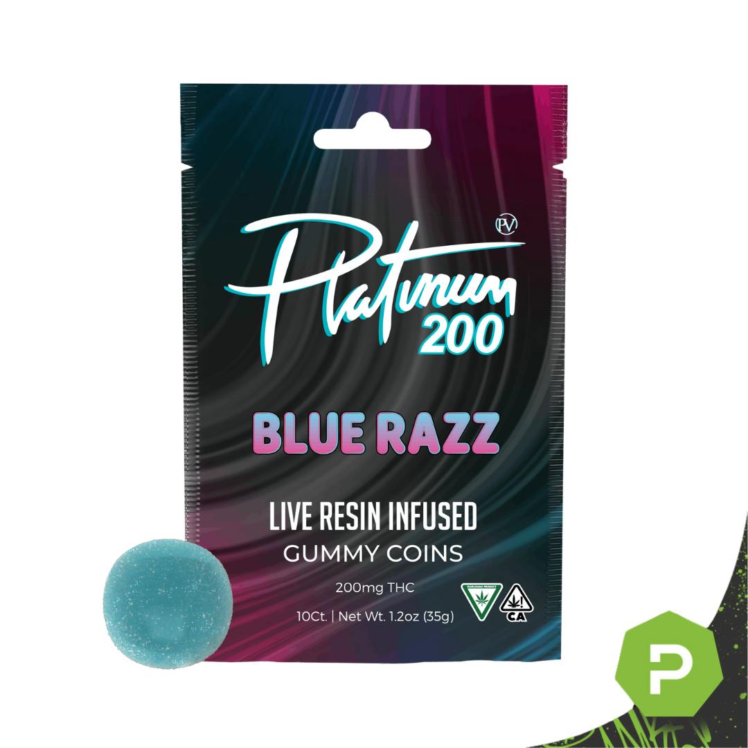 Platinum Vape Platinum Vape | 200mg Live Resin Gummies | Blue Razz - Puff  Cannabis Cannabis Store in MI