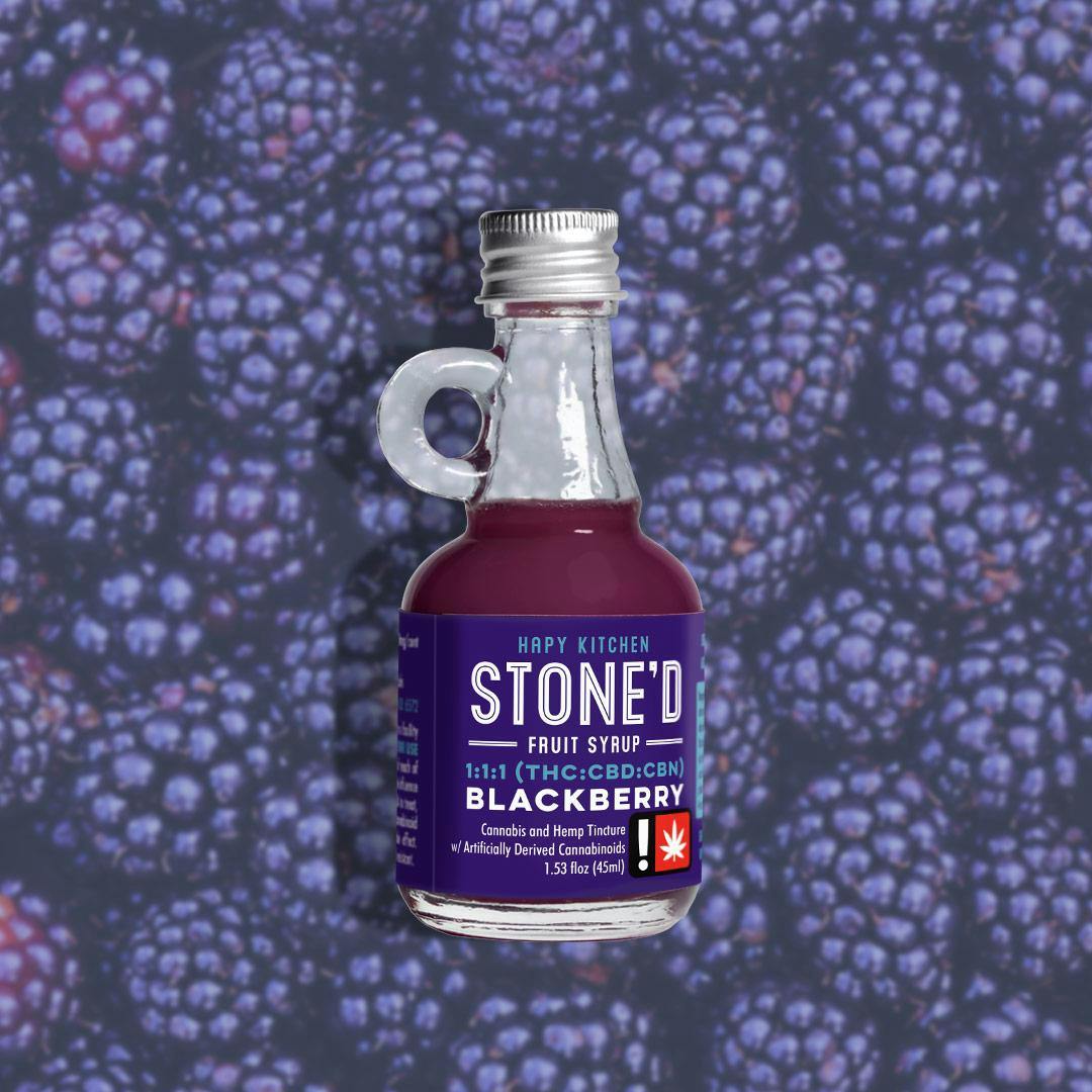 Hapy Kitchen | THC:CBD:CBN Blackberry Stone'd Fruit Syrup | 250mg