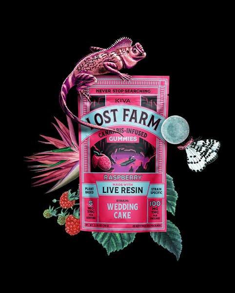 Lost Farm - Raspberry x Wedding Cake Resin Gummies (10pk) - 100mg