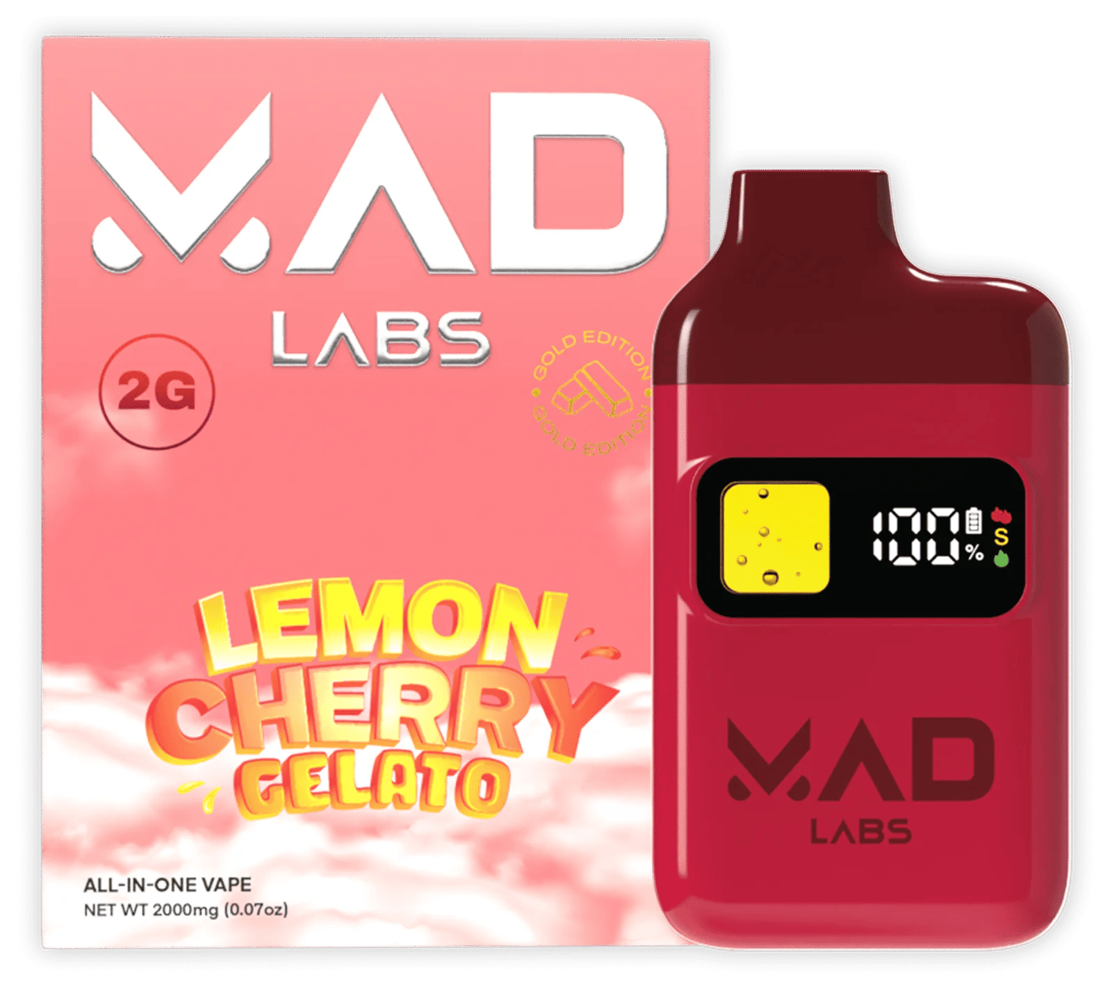 Mad Labs 2g Disposable Lemon Cherry Gelato