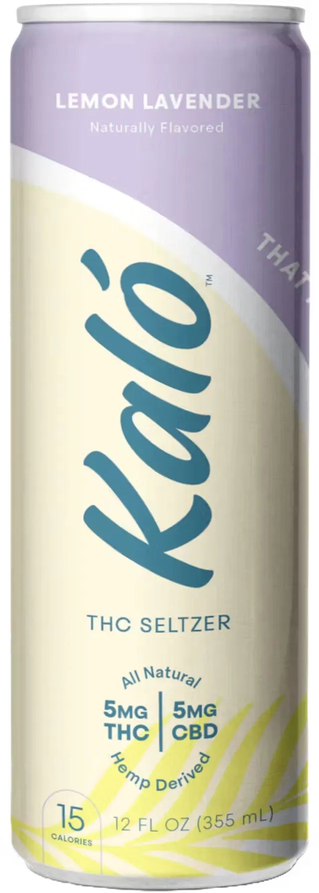 Kaló Kalo Seltzer Lemon Lavendar 1 THC : 1 CBD 12oz/5mg (hybrid, drinks, 0.14g)