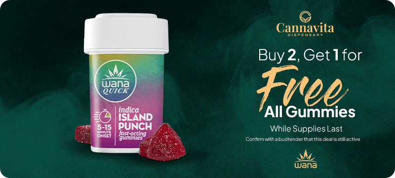 Buy 2 get 1 for FREE | ALL Gummies at Cannavita Dispensary