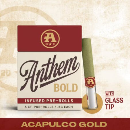 Anthem Bold Glass Tip Infused King Louis XIII Pre-Roll pack (o.5g