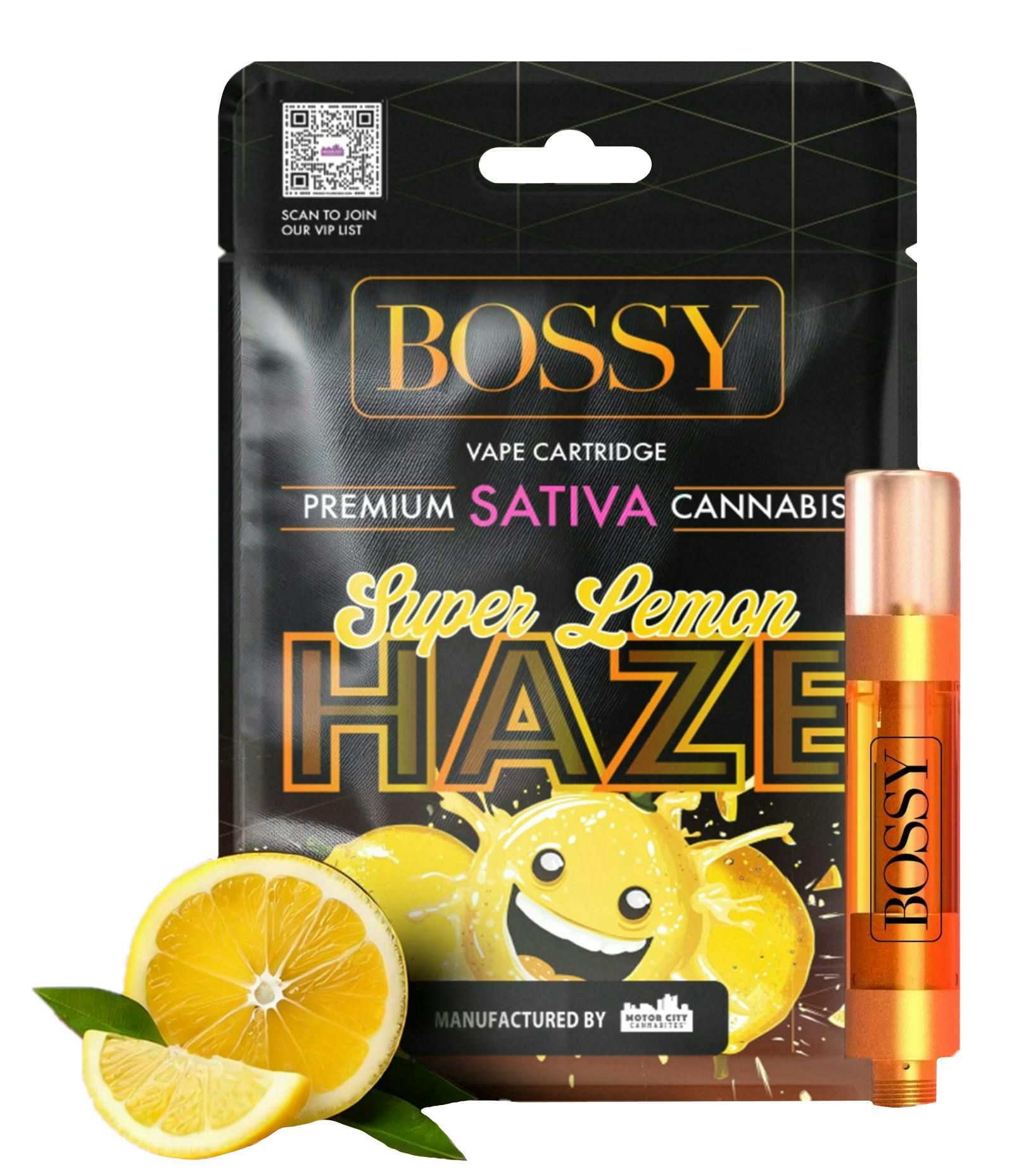 Bossy Super Lemon Haze Cartridge Rec - Exclusive Cannabis Michigan