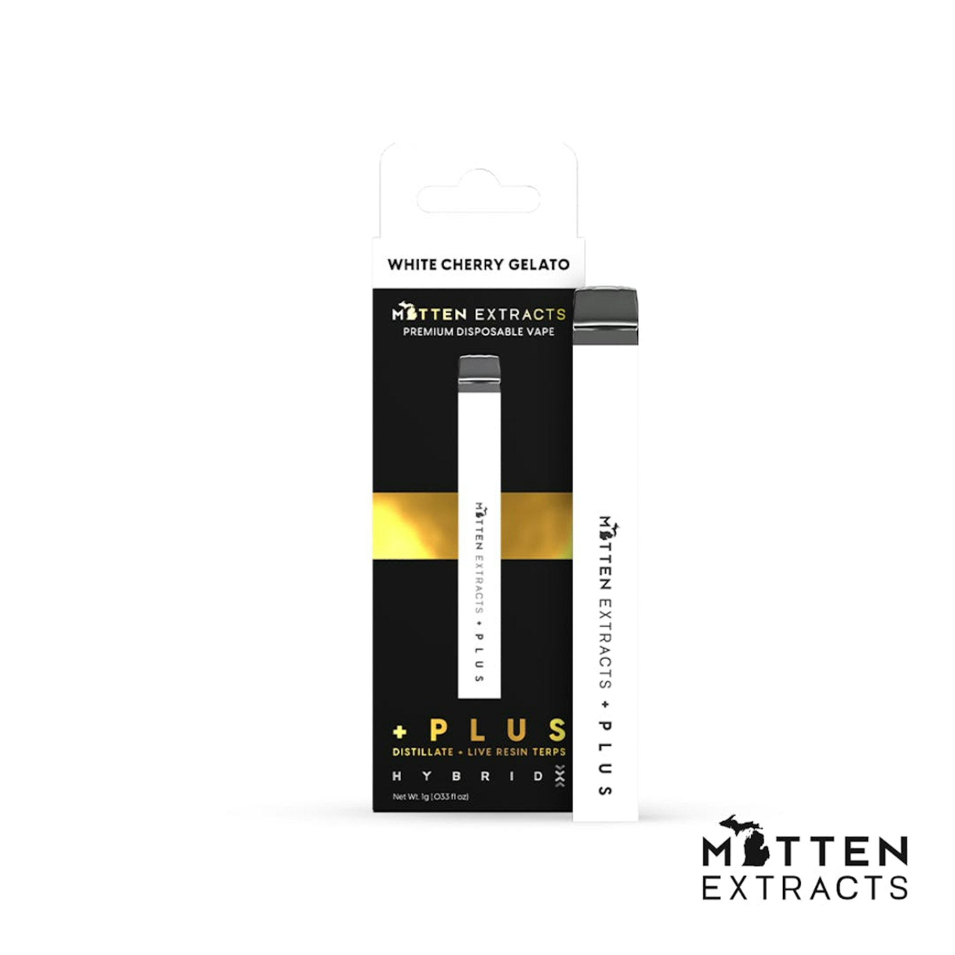 Mitten Extracts Plus - White Cherry Gelato Disposable