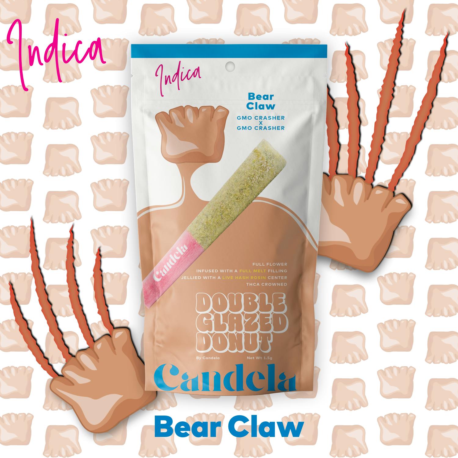 "Bear Claw" Double Glazed Donut - 1.5G