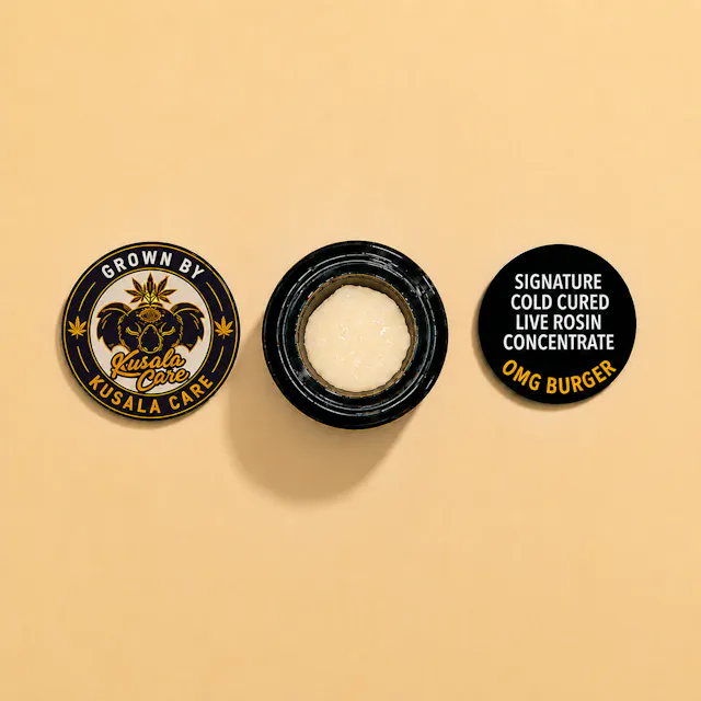 HashtagOG x Kusala Hashtag OG x Kusala Cold Cure Live Rosin OMG Burger 1g (indica hybrid)