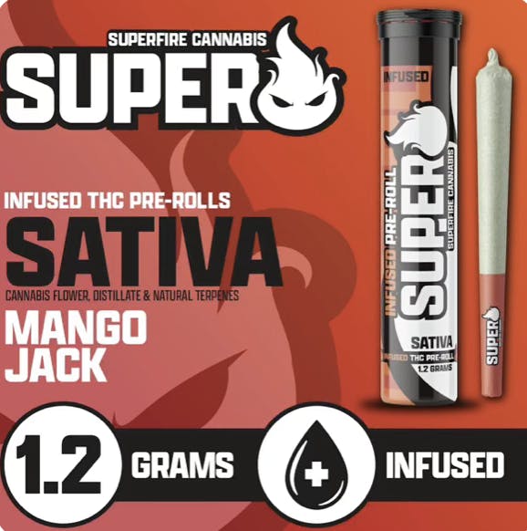 Superfire- Infused Preroll 1.2g- Mango Jack