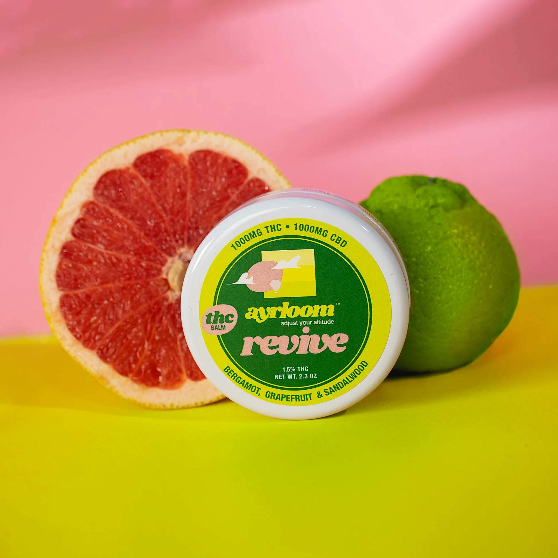 Ayrloom - 1000mg THC 1000mg CBD - Revive Balm