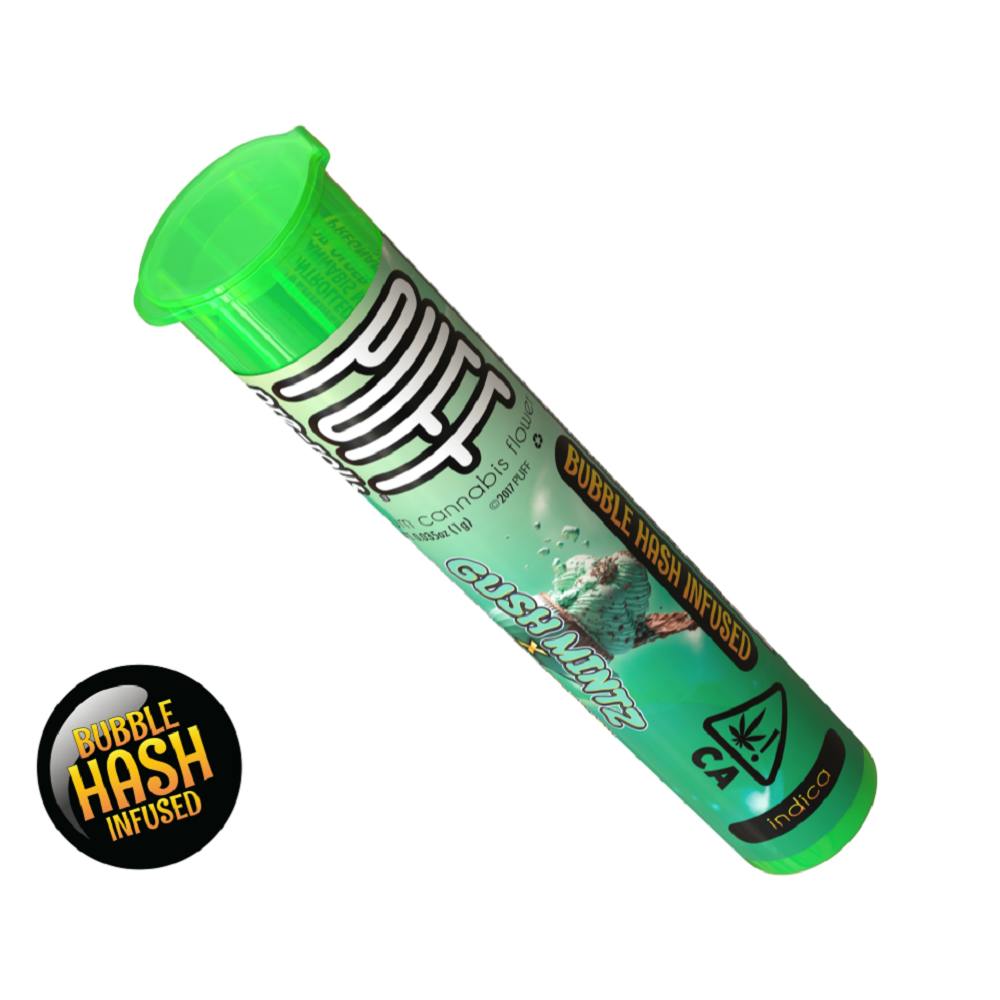 Product Gush Mintz x Ice Cream Cake - Bubble Hash Infused pre-roll - Indica [1g]
