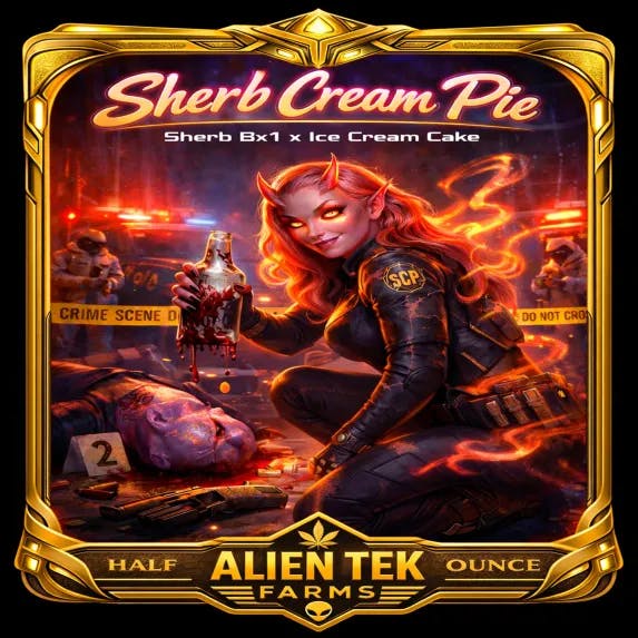 Buy Alien Tek Farms - 14g Prepack Jar - Sherb Cream Pie Flower