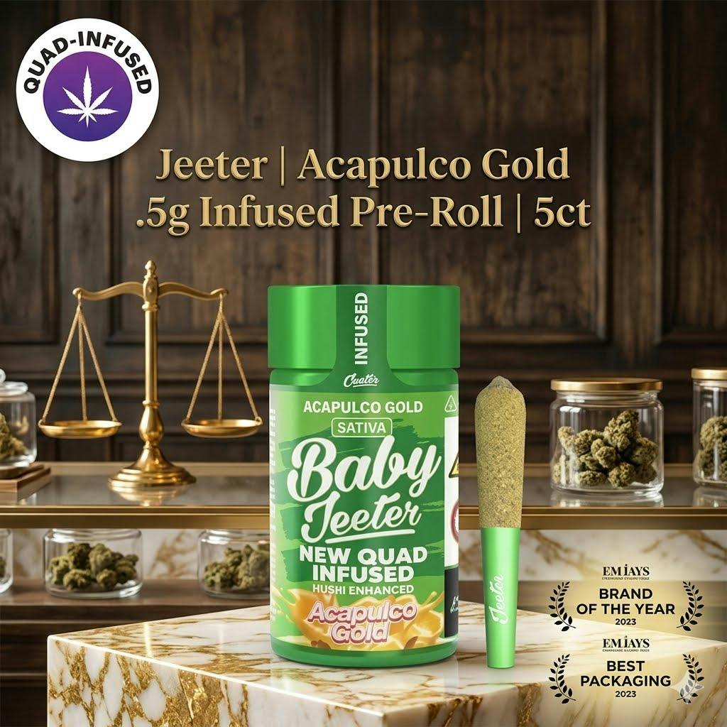 Product Jeeter | Acapulco Gold | .5g Infused Pre-Roll | 5ct