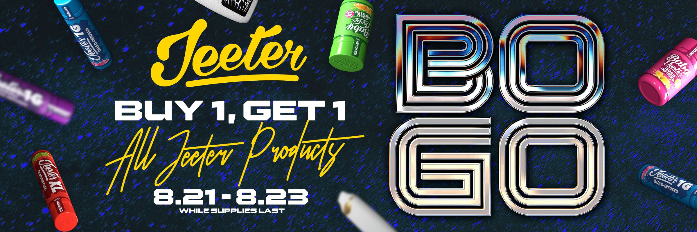 jeeter bogo best deal michigan infused prerolls vapes disposables 1g 2g xl baby