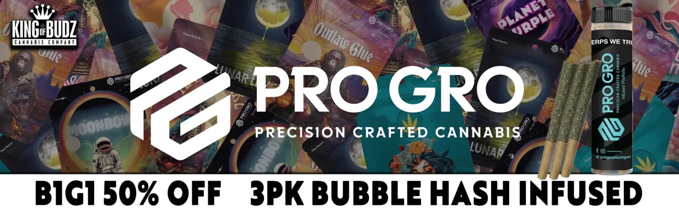 Pro Gro 3-Pack 1g Bubble Hash Infused Prerolls - B1G1 50 Percent OFF