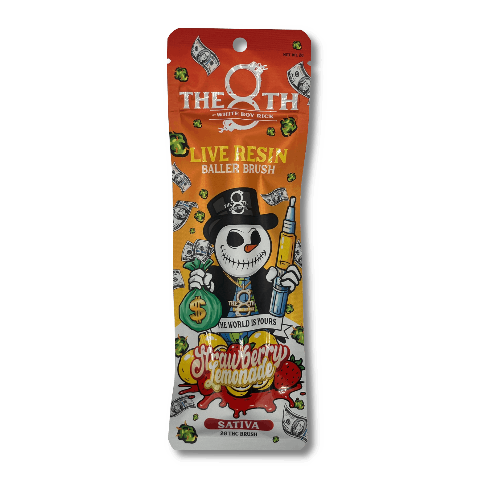 White Boy Rick | Live Resin Baller Brush - 2g - Strawberry Lemonade