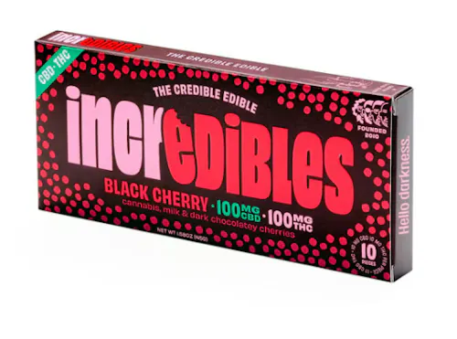 Black Cherry (1:1 CBD:THC) – Chocolate Bar (100mg)-active