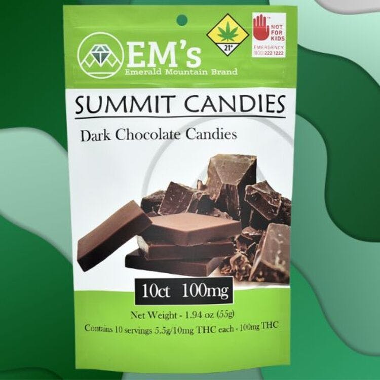 Summit Candies: Hybrid Dark Chocolates - 10pk 100mg