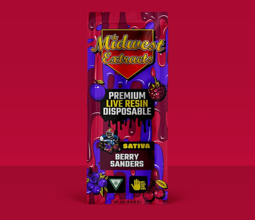 Midwest Extracts Live Resin Disposable | Berry Sanders