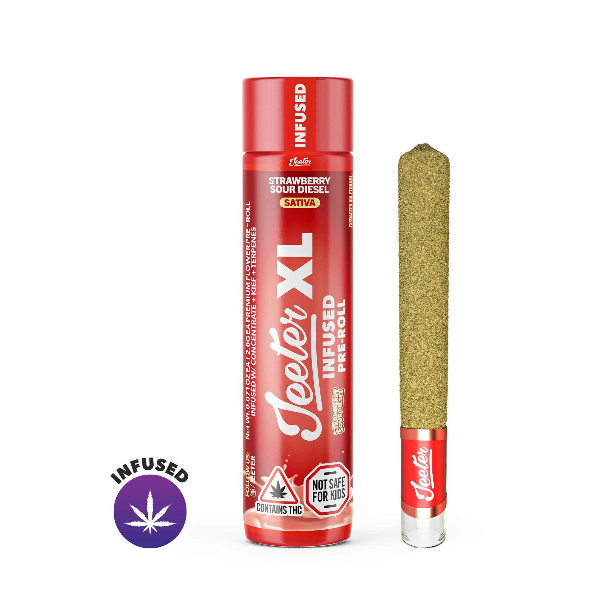 Photo of Strawberry Sour Diesel Jeeter XL Infused Pre-Roll | 2g