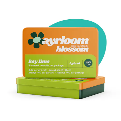 Ayrloom | Key Lime Infused Pre-Roll | 5 Pack-active