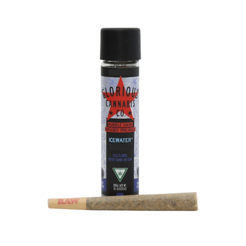Glorious - Kush Crasher Icewater Bubble Hash Pre-Roll
