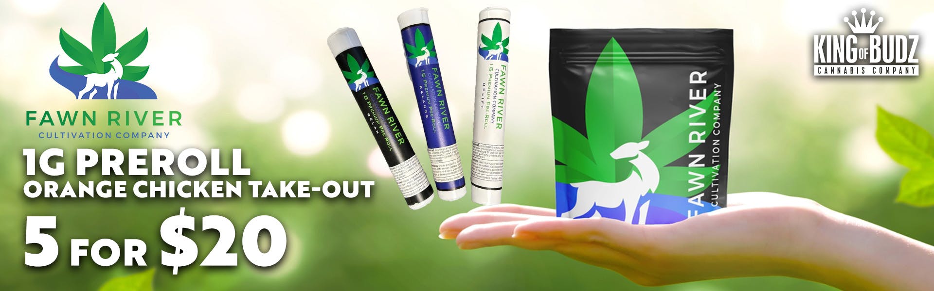 Fawn River Orange Chicken Prerolls 5/$20