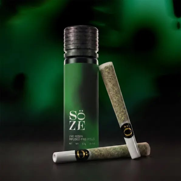 Soze - 2-Pack .75g Live Resin Infused Prerolls - UK Cheese