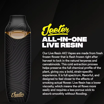 Jeeter - 1g Live Resin Disposable - Alien OG