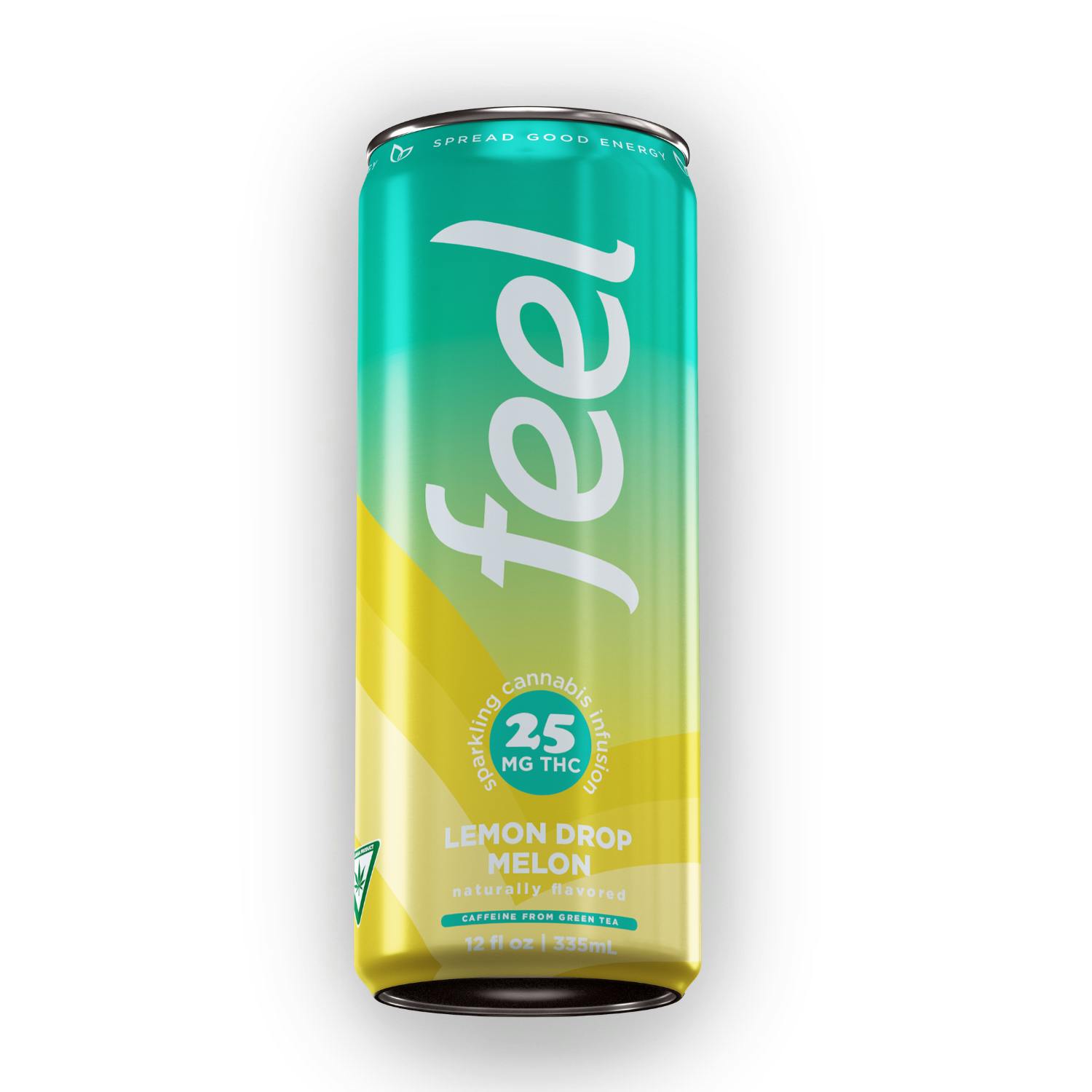Feel Energy - Infused Drinks - (25mg THC + 60mg Caffeine) - **LEMON DROP MELON**