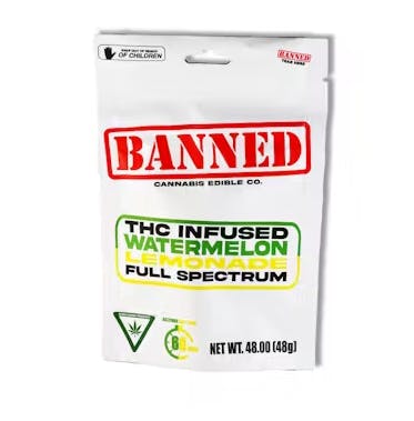 Banned - Watermelon Lemonade - 200mg Gummies