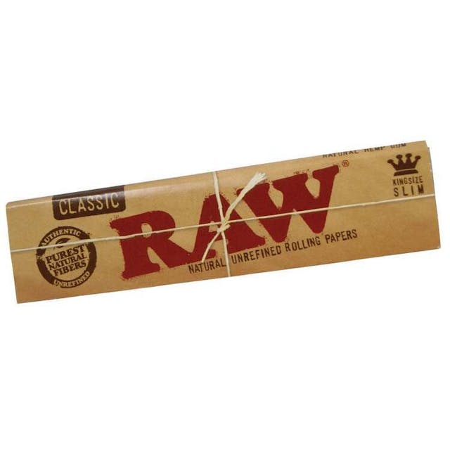 RAW Natural Rolling Papers have developed a cult-like following. RAW are pure, less processed rolling papers unlike anything that you have ever seen or smoked. Because they contain a hybrid blend of unbleached (not chlorine whitened) fibers, the paper is a translucent natural light brown color. RAW is so thin that you can see through it. Each paper is watermarked with our patented CrissCross watermark. This special watermark helps prevent runs and maintains the smooth even-burning characteristics that we are famous for. RAW is available in many sizes and styles to suit the most discerning smoking connoisseur. Enjoy your favorite smoke in its purest RAW form.
