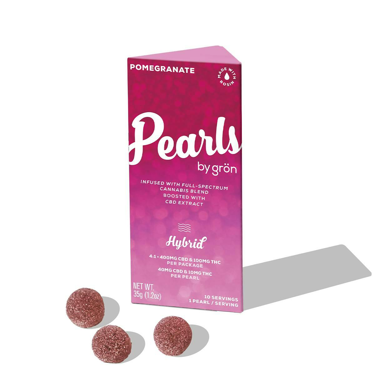 4:1 Pomegranate Pearls - CBD/THC - Hybrid-1