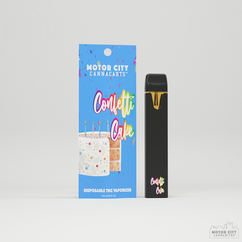 Motor City Cannacarts - Confetti Cake Disposable