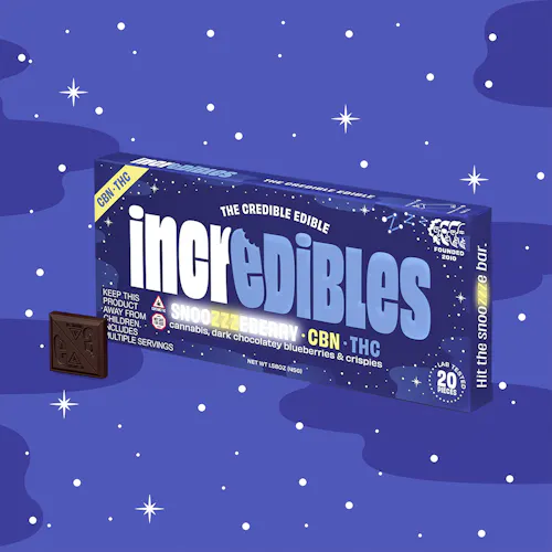 5:1 Snoozzzeberry Bar + CBN | Chocolate | 20 pack | 100mg THC / 20mg CBN-1