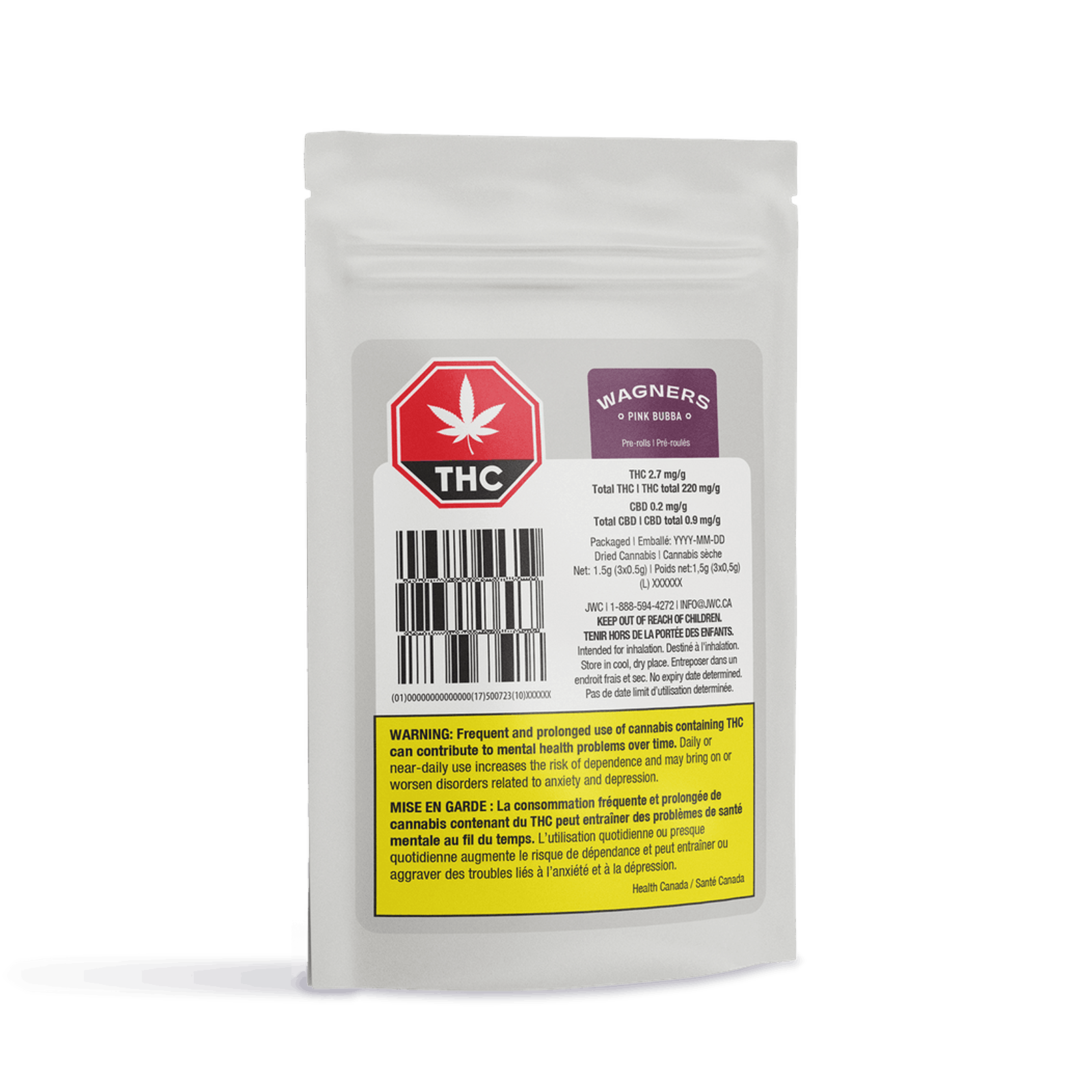 Pink bubba pre-roll 3-pack | 1. 5g
