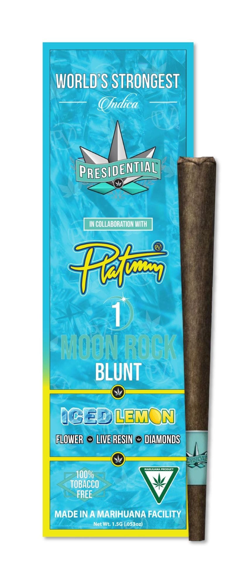 Presidential PRESIDENTIAL X PLATINUM | MOON ROCK BLUNT - ICED LEMON — PRE_ROLLS