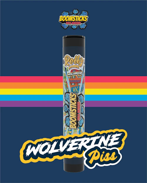 Rollz Boomsticks - 1g THCA Infused Preroll - Wolverine Piss