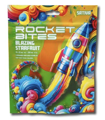 Product: Rocket Bites | Gummies - Blazing Starfruit - 200mg