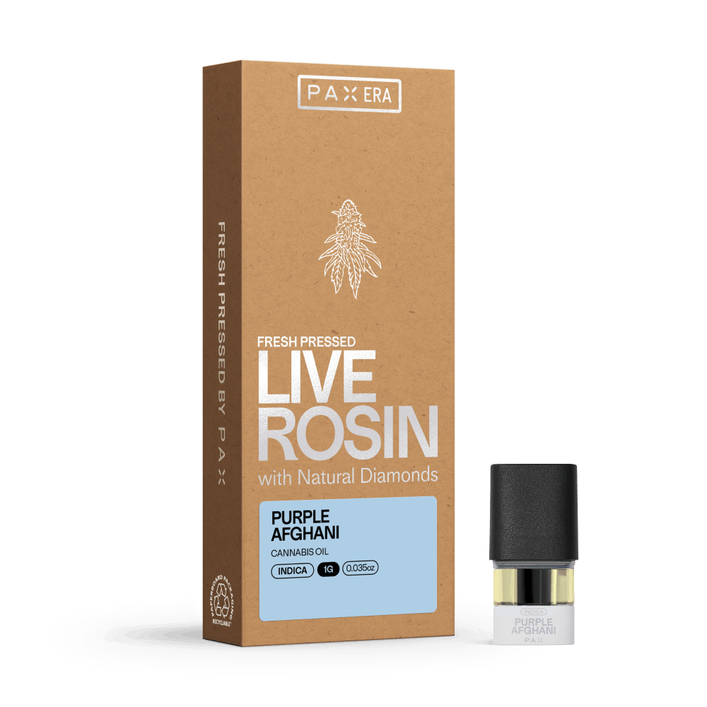 Photo of PAX Live Rosin | Purple Afghani | 1g Pod