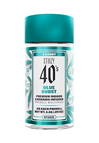 Stiiizy Blue Burst 5pk Infused Prerolls Rec-active