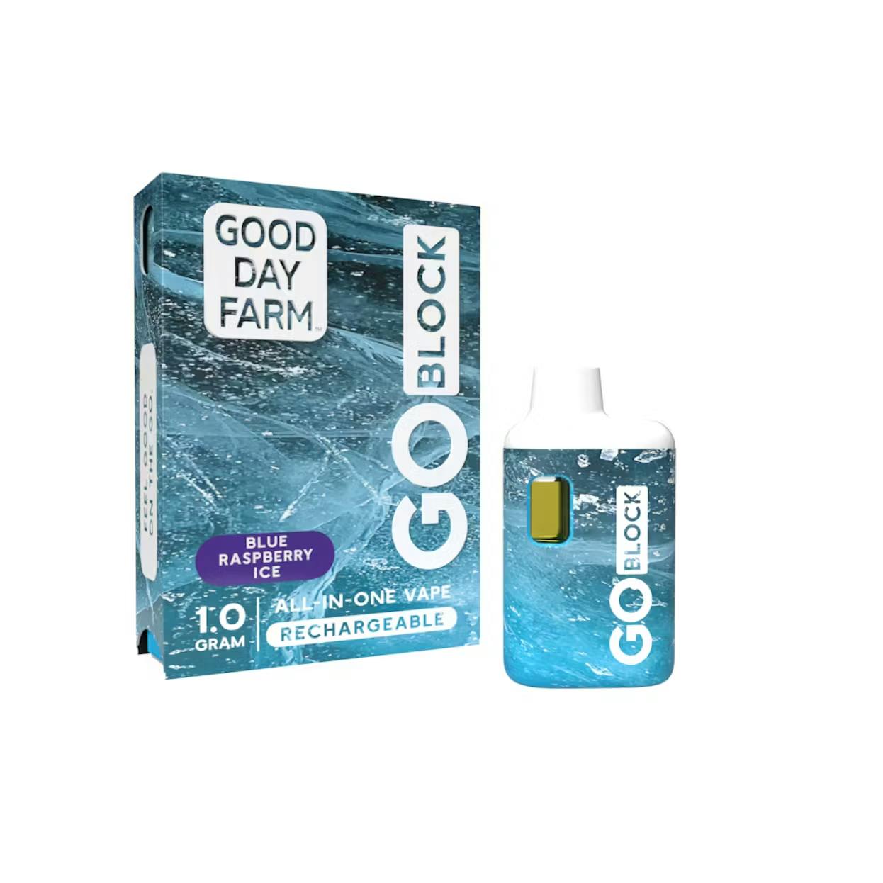 Good Day Farm | Disposable Vape | Blue Raspberry Ice 1g | Flora Farms  Hollister