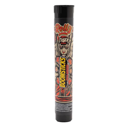 Rollz Boomsticks - 1g THCA Infused Preroll - Tiger Blood