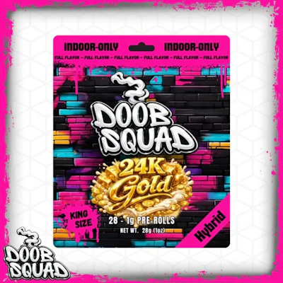 Doob Squad - 28-Pack 1g Prerolls - 24k Gold - PRE_ROLLS by Doob Squad at King of Budz