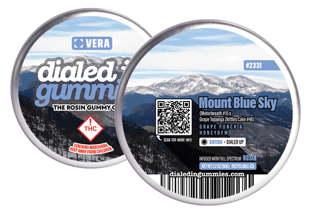 Photo of Dialed In – Rosin Gummies – Mount Blu Sky (S) 100mg