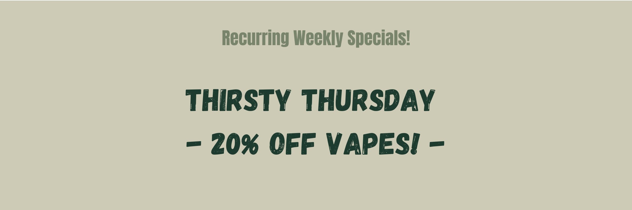 Organic Farms Thirsty Thursday Promo