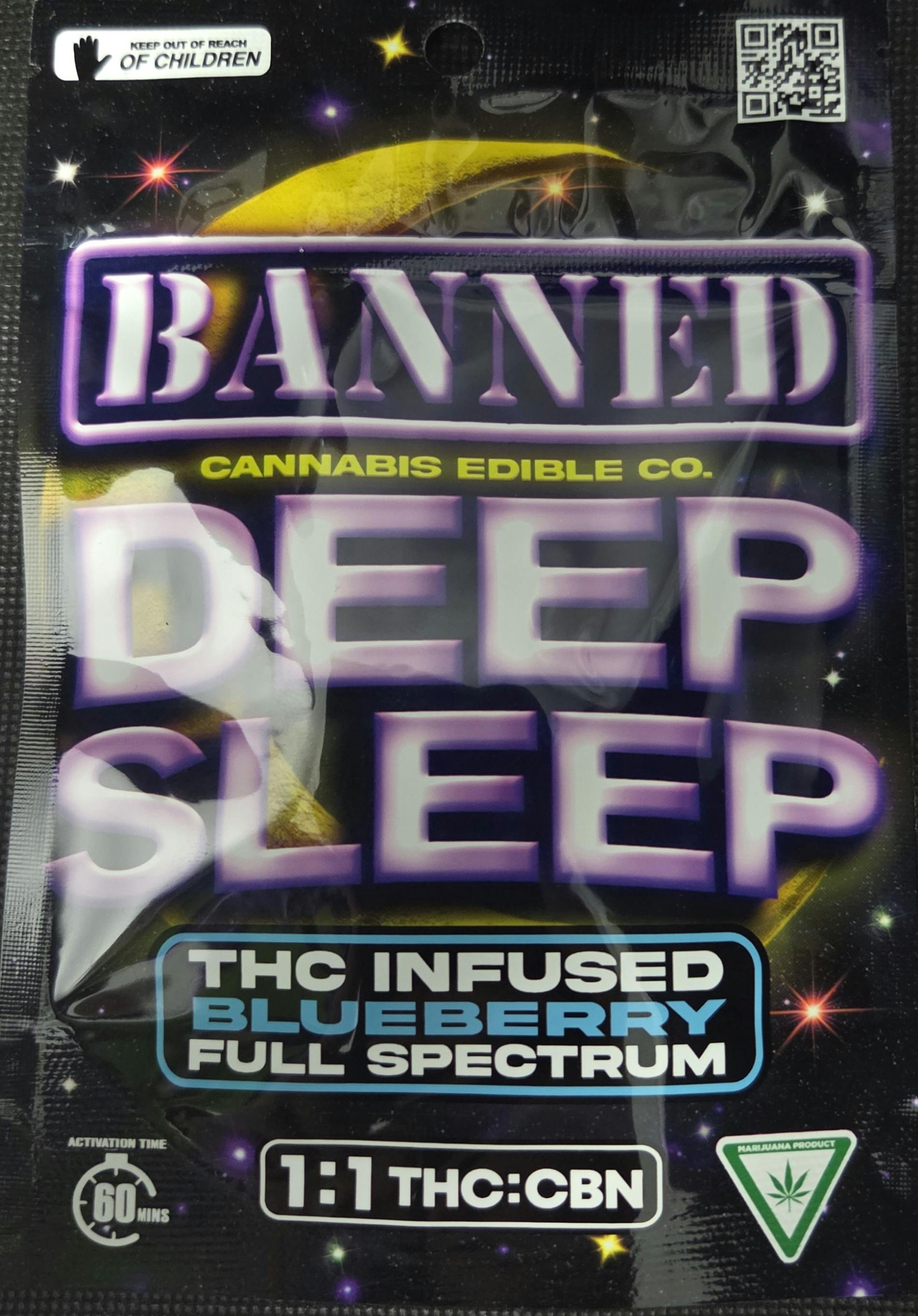 Banned Deep Sleep - Blueberry - 200mg Gummies