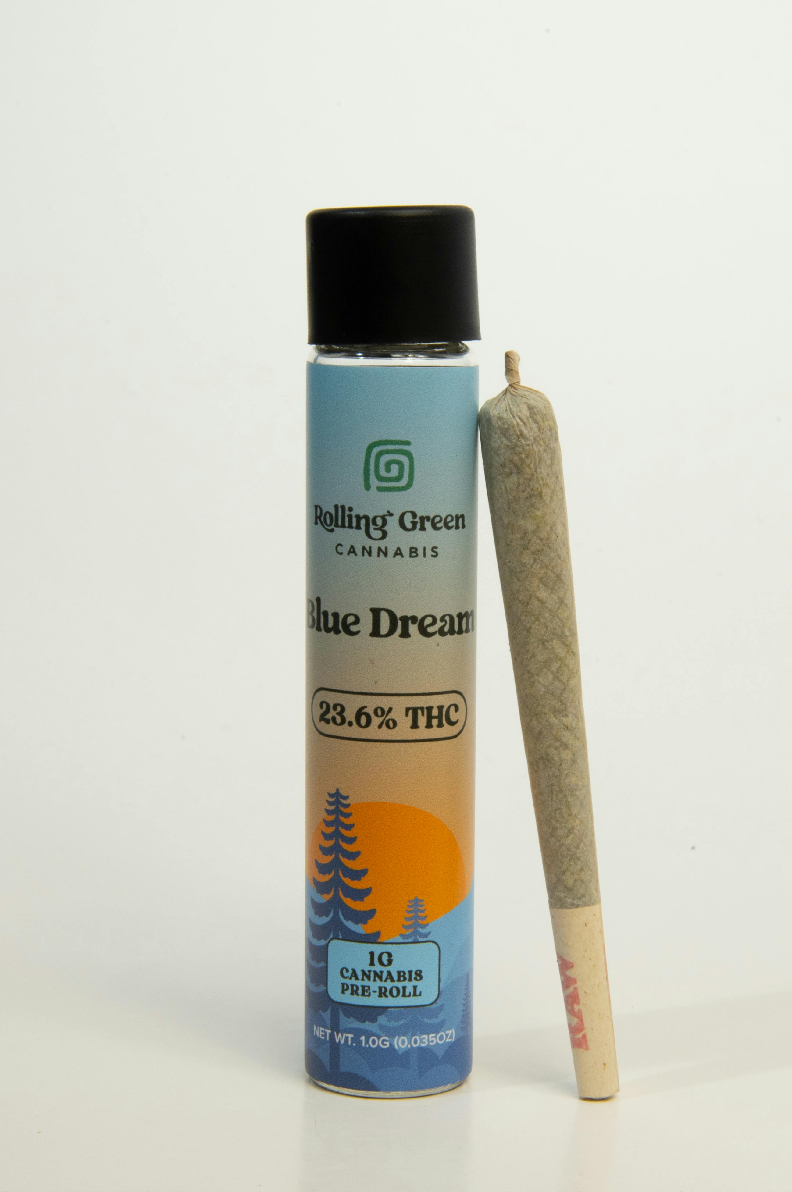 Rolling Green Cannabis-1G-Pre-Roll-Blue Dream