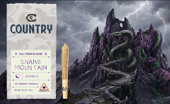 Product: Country | Snake Mountain | Preroll - 0.6g/6pk