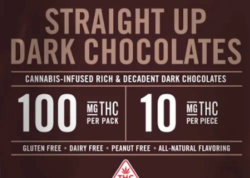 Straight Up Dark Chocolate 10mg (10ct) – Dixie Chocolates-1