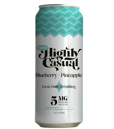 High Five HIGH FIVE | BLUEBERRY x PINEAPPLE | (1:1) SELTZER | 5MG — EDIBLES